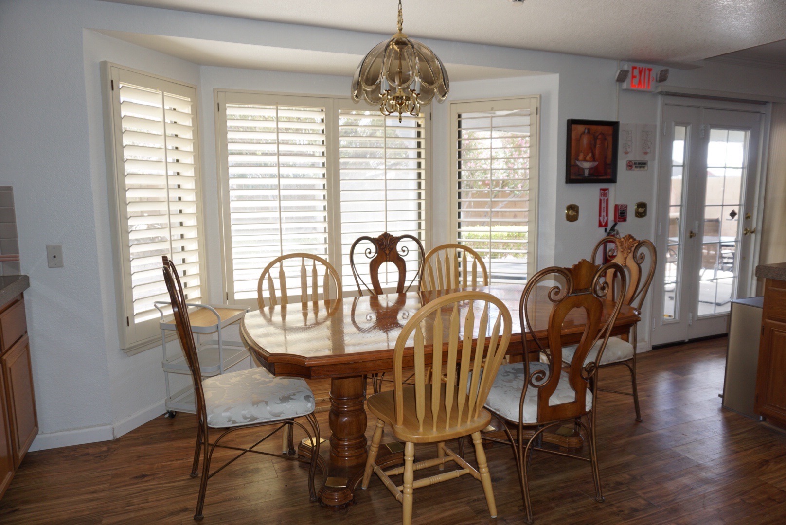 Dining room wide view